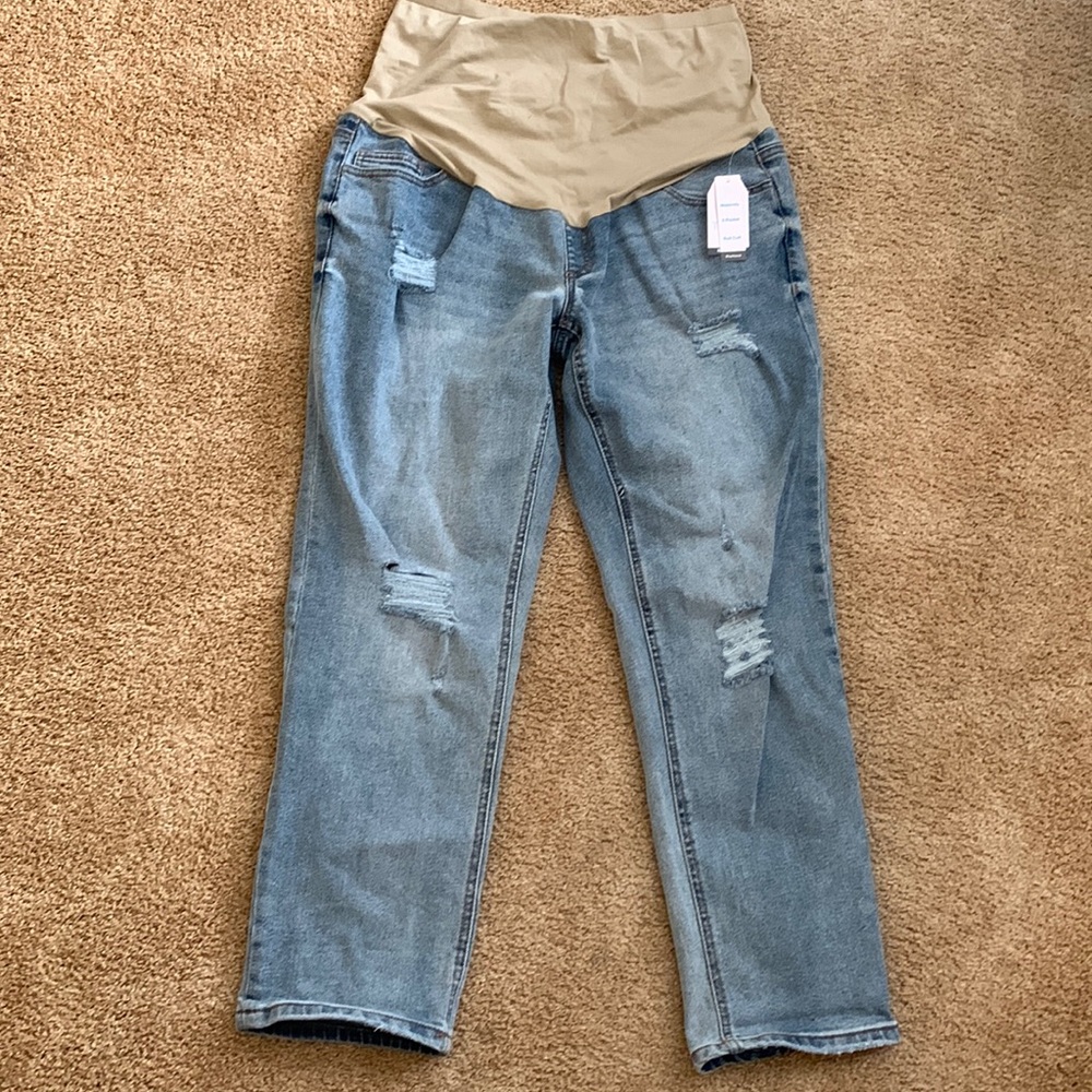 Maternity distressed jeans size L (12-14)